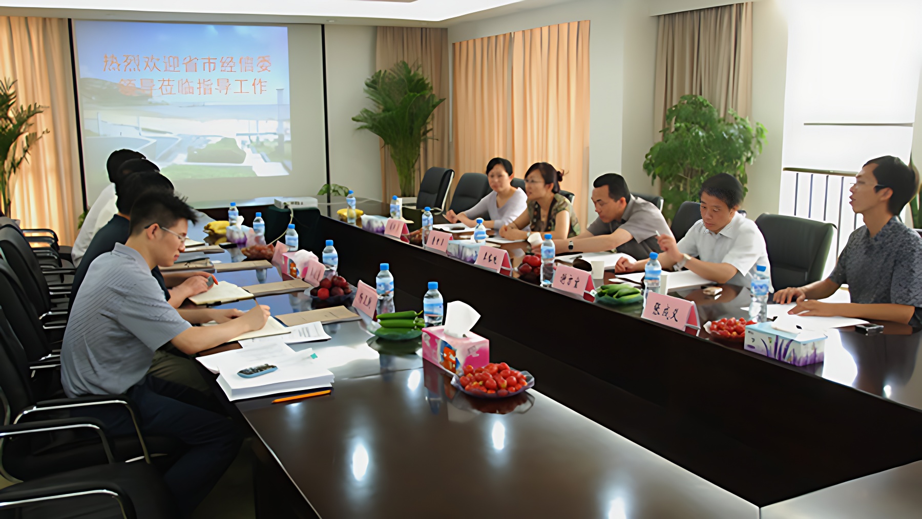 省經(jīng)信委領導、專家對公司企業(yè)技術中心進行現(xiàn)場考察